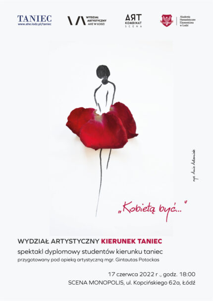 Zdjęcie: Łódź: Wieczór choreograficzny dyplomantów III roku Akademii Humanistyczno-Ekonomicznej w Łodzi pt. „Kobietą być…”