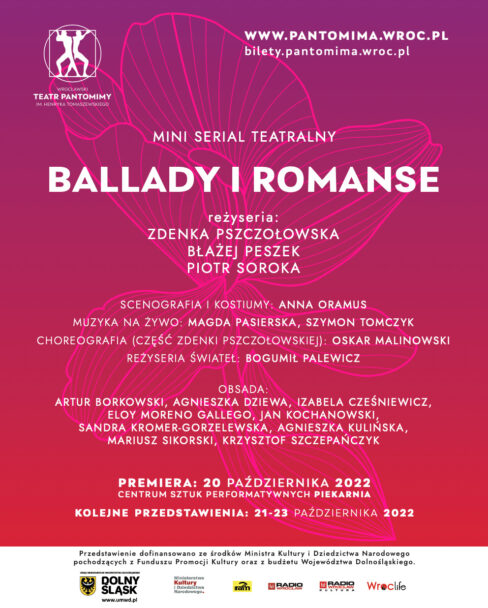 Zdjęcie: Wrocław: Wrocławski Teatr Pantomimy „Ballady i romanse” – reż. Z. Pszczołowska, Błażej Peszek, Piotr Soroka; chor. O. Malinowski