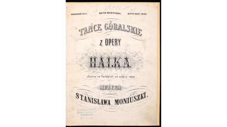 „Tańce góralskie” z opery „Halka” Stanisława Moniuszki, 1858, Polona