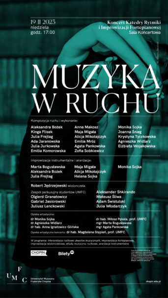 Zdjęcie: Warszawa: „Muzyka w ruchu” – koncert Katedry Rytmiki i Improwizacji Fortepianowej UMFC