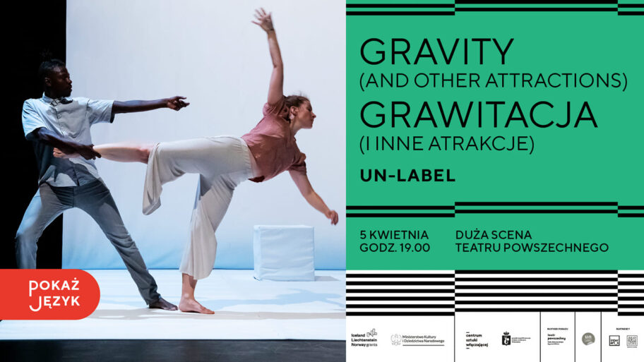 Zdjęcie: Warszawa: „Gravity” – pokaz spektaklu tanecznego w ramach inkluzywnego programu „Pokaż język”