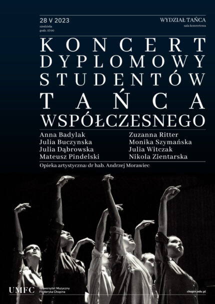 Zdjęcie: Warszawa: Koncert Dyplomowy Studentów Tańca Współczesnego UMFC