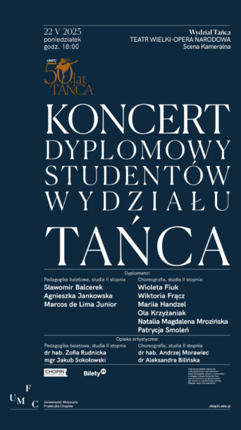 Zdjęcie: Warszawa: Koncert Dyplomowy Studentów Wydziału Tańca