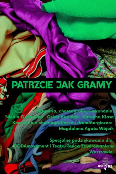 Zdjęcie: Warszawa: Teatr Tańca Zawirowania „Poruszone 2.0” / pokaz work in progress spektaklu „Patrzcie jak gramy”