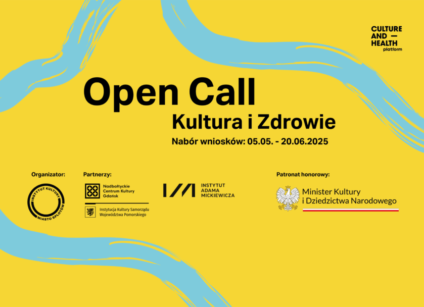 Zdjęcie: Open call „Kultura i Zdrowie 2025” – wsparcie dla osób artystycznych w Polsce