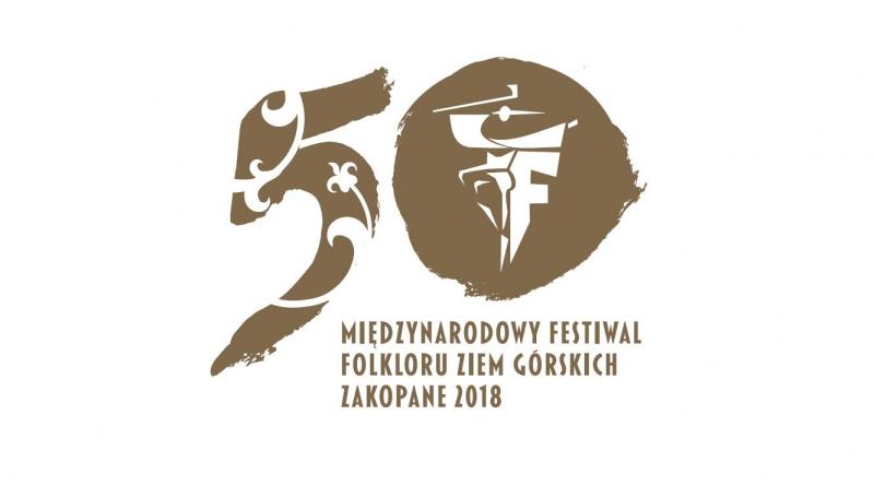 Międzynarodowy Festiwal Folkloru Ziem Górskich - logo jubieluszowe 2018 (oryginał)