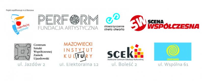 Warszawska Platforma Tańca 2014 - pasek logotypów (oryginał)
