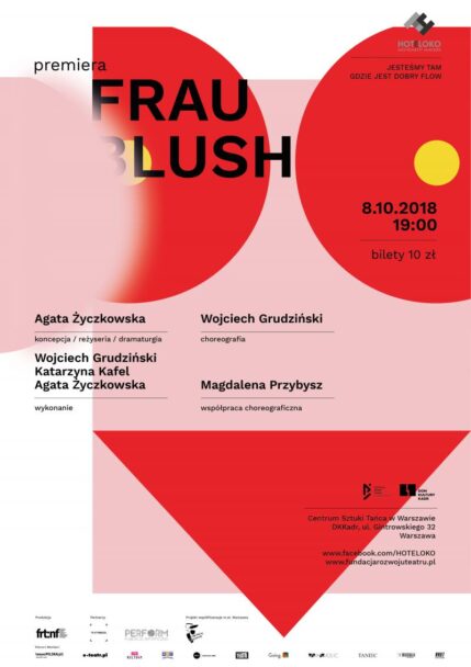 Zdjęcie: Centrum Sztuki Tańca w Warszawie: HOTELOKO movement makers „frau blush” – za tydzień premiera