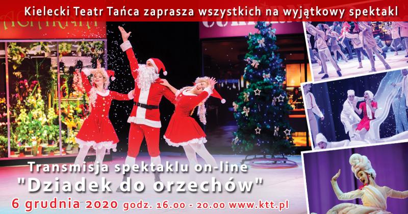 Zdjęcie: Mikołajkowa transmisja „Dziadka do orzechów” Kieleckiego Teatru Tańca online