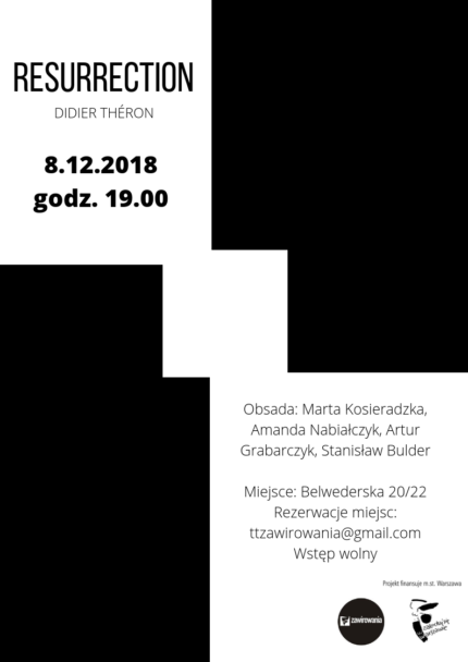 Zdjęcie: Warszawa: Jutro pokaz pracy porezydencyjnej „Resurrection” w chor. Didiera Thérona