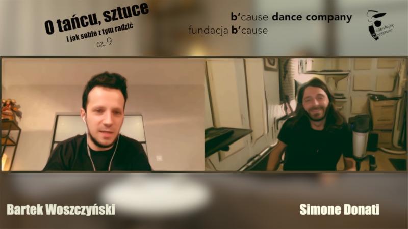 Zdjęcie: „O tańcu, sztuce i jak sobie z tym radzić” – premiera rozmowy Bartka Woszczyńskiego z Simonem Donatim