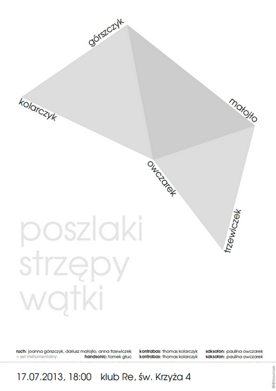 Zdjęcie: Kraków: „Poszlaki” – wieczór tańca i muzyki improwizowanej