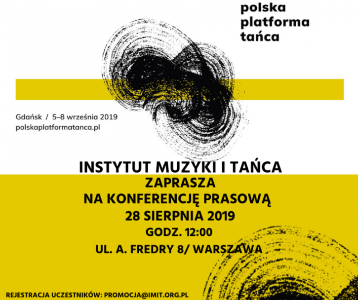 Zdjęcie: Konferencja prasowa Polskiej Platformy Tańca 2019