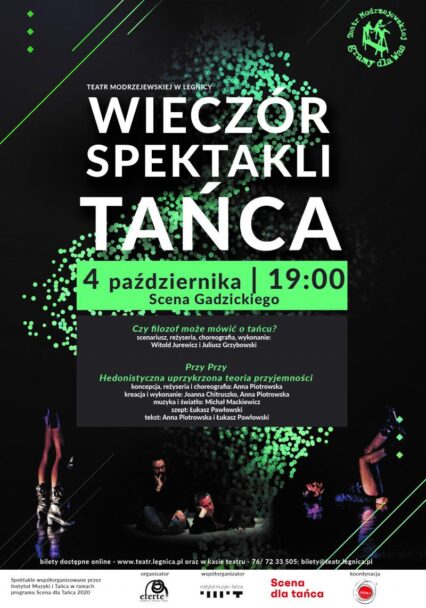 Zdjęcie: Legnica/Scena dla tańca 2020: „Czy filozof może mówić o tańcu?” oraz „PRZY PRZY hedonistyczna uprzykrzona historia przyjemności” na legnickiej scenie