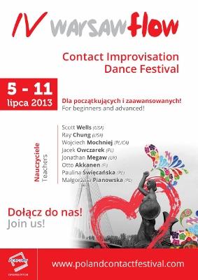 Zdjęcie: Warsaw: 4th Poland Contact Improvisation Festival Warsaw Flow 2013 Starts