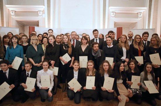 Zdjęcie: Aleksandra Borys and Karol Miękina awarded the Young Poland scholarship