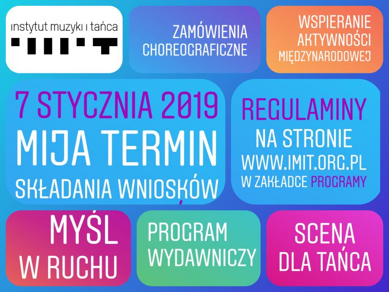 Zdjęcie: IMiT: Trwa nabór do programów Departamentu Tańca na rok 2019