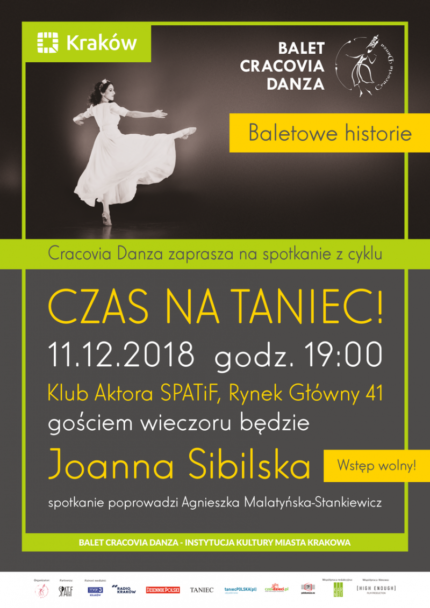 Zdjęcie: Kraków: „Czas na taniec!” – „Baletowe historie” – spotkanie z Joanną Sibilską