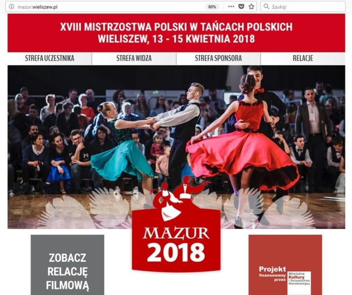 Zdjęcie: Wieliszew: XVIII Mistrzostwa Polski w Tańcach Polskich „MAZUR 2018” – konkurs, pokazy, sympozjum i warsztaty