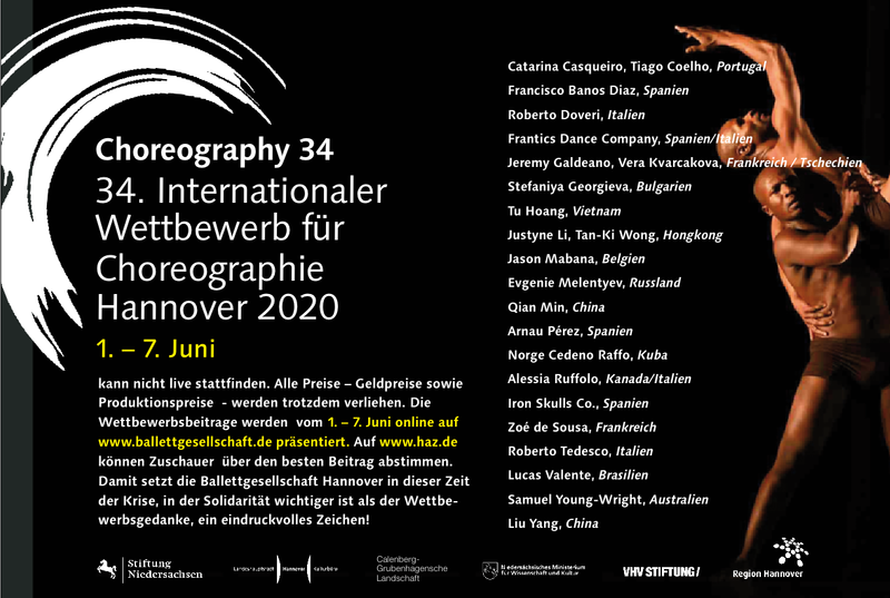 Zdjęcie: Hanower: 34. Międzynarodowy Konkurs Choreograficzny „choreography34” – głosuj online na najlepszą choreografię
