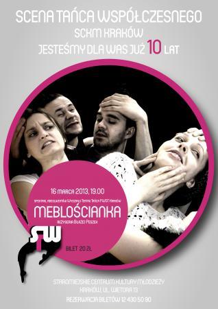Zdjęcie: Kraków: Premiera  „Meblościanki” absolwentów Wydziału Teatru Tańca w reżyserii Błażeja Peszka