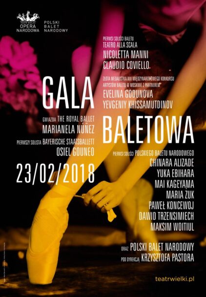 Zdjęcie: Teatr Wielki – Opera Narodowa: W piątek „Gala baletowa” w teatrze i Internecie
