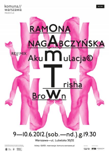 Zdjęcie: Warszawa: Zbliża się premiera Ramony Nagabczyńskiej –  RE//MIX Akumulacja© Trisha Brown