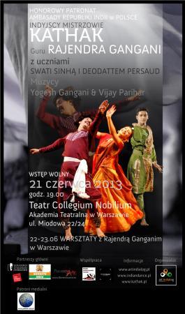 Zdjęcie: Warszawa: Pokaz indyjskich mistrzów tańca kathak w Collegium Nobilium