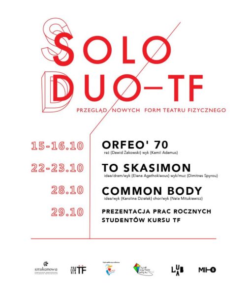 Zdjęcie: Warszawa: Rusza  „Solo/Duo – TF” – Przegląd Nowych Form Teatru Fizycznego