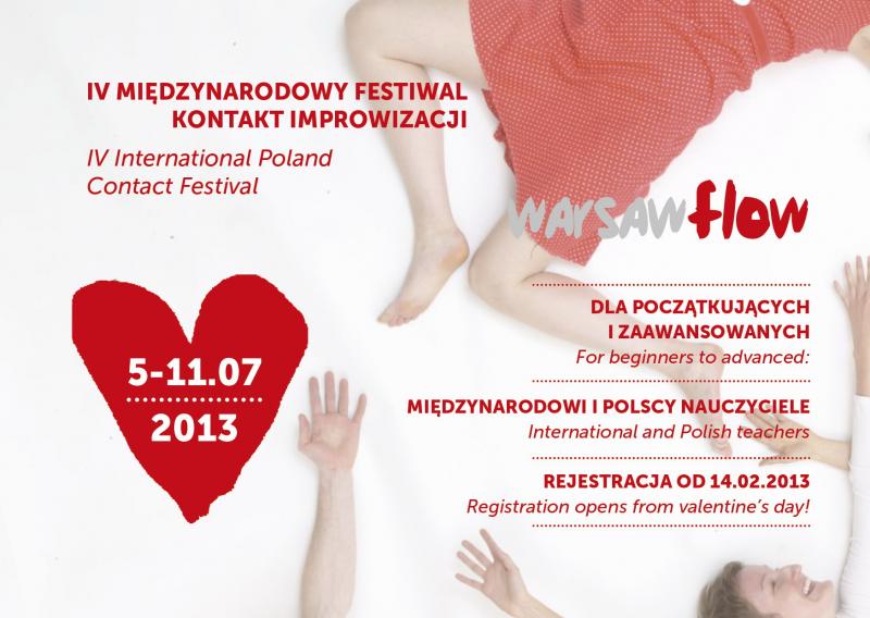 Zdjęcie: Warszawa: IV Międzynarodowy Festiwal Kontakt Improwizacji „Warsaw Flow” już w lipcu