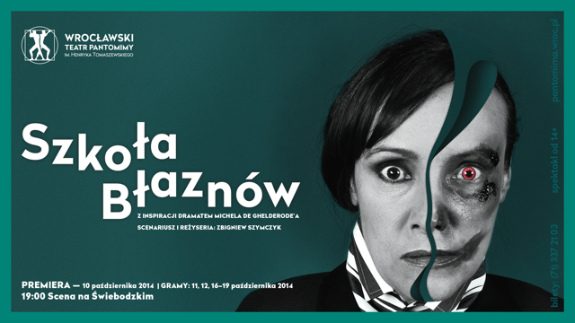 Zdjęcie: Wrocławski Teatr Pantomimy: Trwają próby do „Szkoły błaznów” Zbigniewa Szymczyka