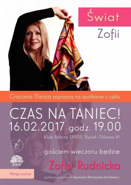 Zdjęcie: Kraków/Balet Dworski „Cracovia Danza”: „Czas na taniec!” –„Świat Zofii” – spotkanie z Zofią Rudnicką