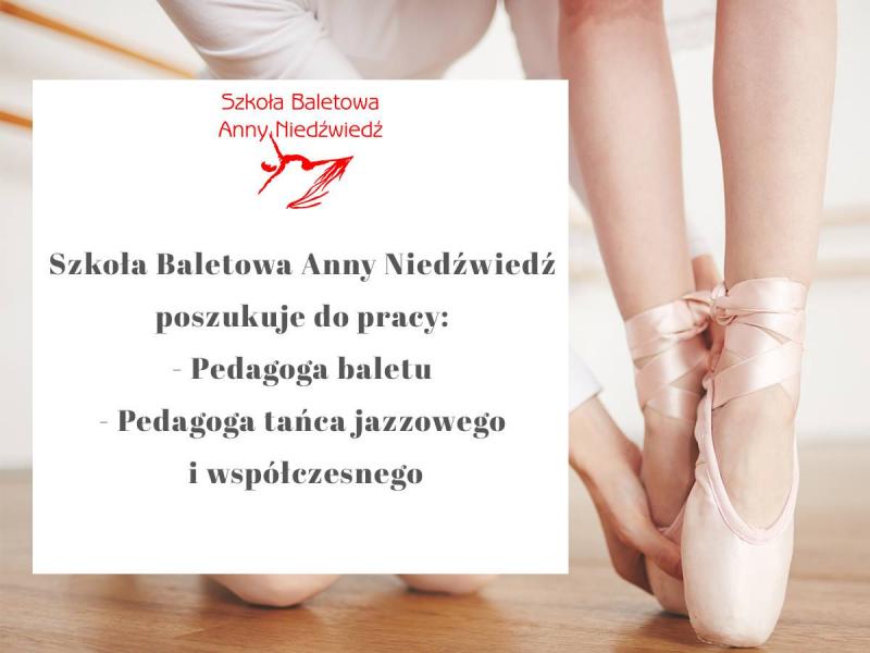 Zdjęcie: Poznań/Szkoła Baletowa Anny Niedźwiedź: Poszukiwani pedagodzy
