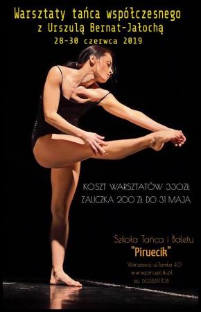 Zdjęcie: Warszawa: Urszula Bernat-Jałocha – warsztaty tańca współczesnego