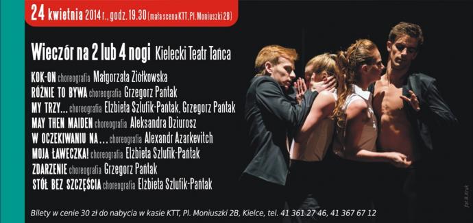 Zdjęcie: Kielce/XIV Festiwal Tańca Kielce 2014: Kielecki Teatr Tańca „Wieczór na 2 lub 4 nogi”