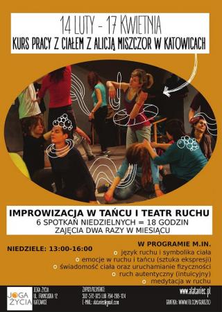 Zdjęcie: Katowice: Alicja Miszczor „Teatr ruchu i improwizacja w tańcu” – kurs