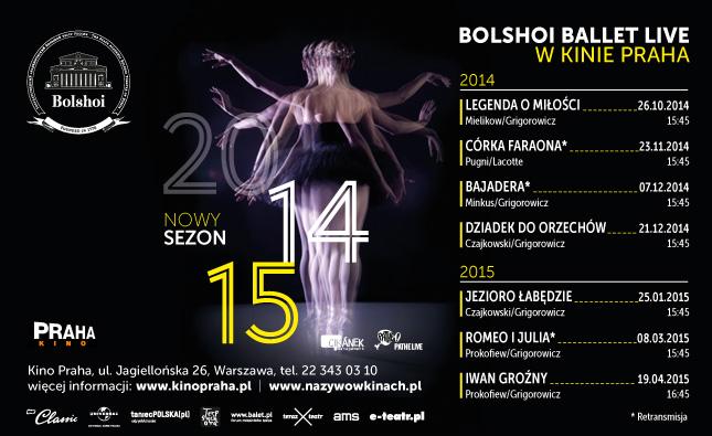 Zdjęcie: Warszawa/Bolshoi Ballet Live w Kinie Praha: „Córka faraona” – chor. Pierre Lacotte