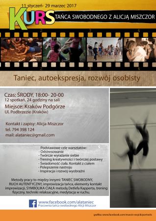 Zdjęcie: Kraków: „Kompas ciała” – kurs tańca swobodnego z Alicją Miszczor