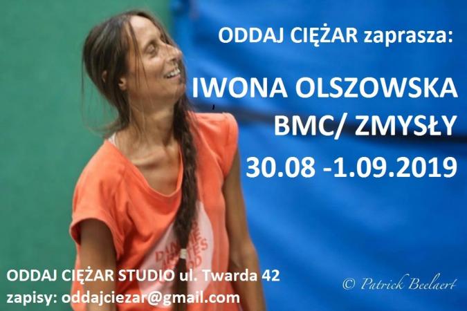 Zdjęcie: Warszawa/Oddaj ciężar: Iwona Olszowska „BMC/Zmysły” – warsztaty