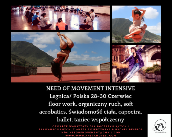 Zdjęcie: Legnica: Aneta Zwierzyńska, Rachel Riveros „Need of Movement Intensive” – warsztaty