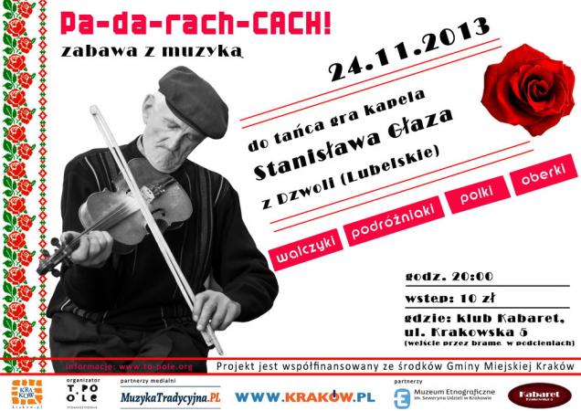 Zdjęcie: Kraków: „Pa-da-rach-CACH!”  – warsztaty polskiej muzyki tradycyjnej i zabawa taneczna przy muzyce wiejskiej na żywo