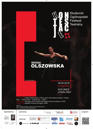 Zdjęcie: Lublin/XIV SOFT „Kontestacje”: Iwona Olszowska „Fall in dance with Isadora passion. Freeing body… Freeing mind… Freeing soul…” – wykład performatywny
