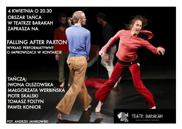 Zdjęcie: Kraków/Obszar tańca w Teatrze BARAKAH: Iwona Olszowska i tancerze „Falling after Paxton” – lecture-performance