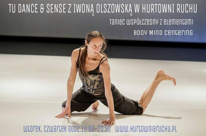 Zdjęcie: Kraków/Hurtownia Ruchu: Iwona Olszowska „Tu dance & sense” – warsztaty tańca współczesnego z elementami BMC®