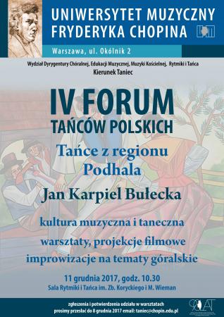 Zdjęcie: Warszawa/UMFC: IV Forum Tańców Polskich „Tańce z regionu Podhala”
