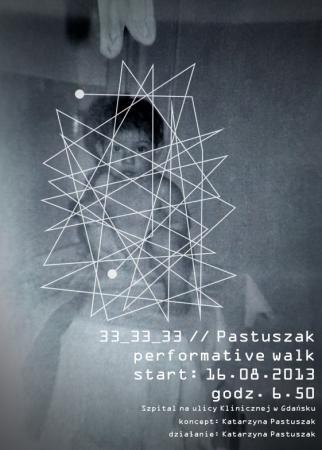 Zdjęcie: Gdańsk: Katarzyna Pastuszak Projekt „33_33_33” – performative walk/akcja „33_33_01”