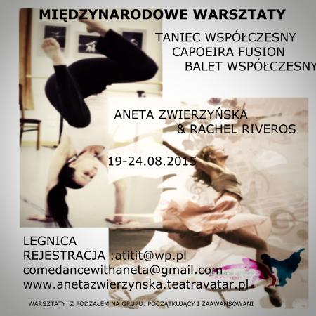 Zdjęcie: Legnica: Aneta Zwierzyńska & Rachel Riveros „Contemporary dance capoeira fusion” – warsztaty