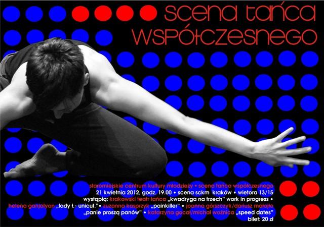 Zdjęcie: Kraków: Scena Tańca Współczesnego – pokazy laureatów i uczestników „3…2…1…TANIEC” i ”Kwadryga na trzech” – work in progress