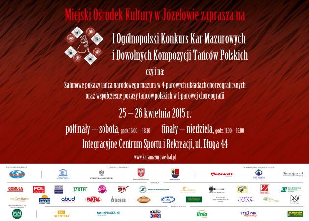 Zdjęcie: Józefów: I Ogólnopolski Konkurs Kar Mazurowych i Dowolnych Kompozycji Tańców Polskich